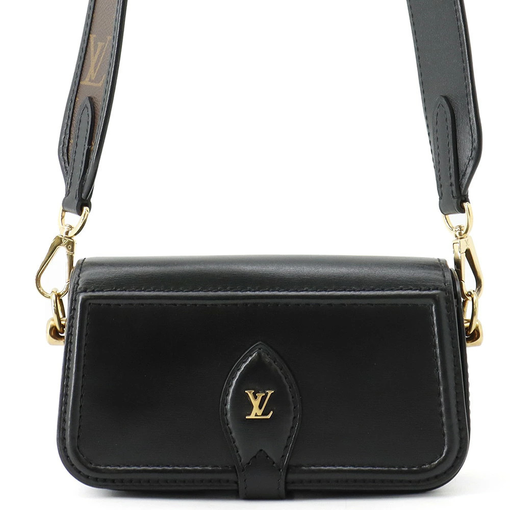 Louis Vuitton Shoulder Bag Monogram Officer Pouch Clutch Black